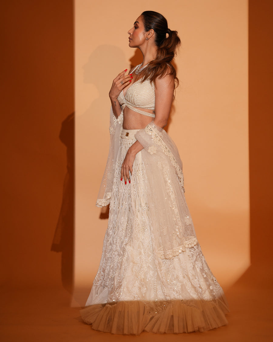 The Ivory Pearl Lehenga