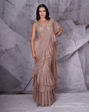 Load image into Gallery viewer, The Spree Ruffle Sari
