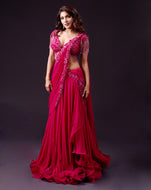 The Rani Pink Tassel Sari