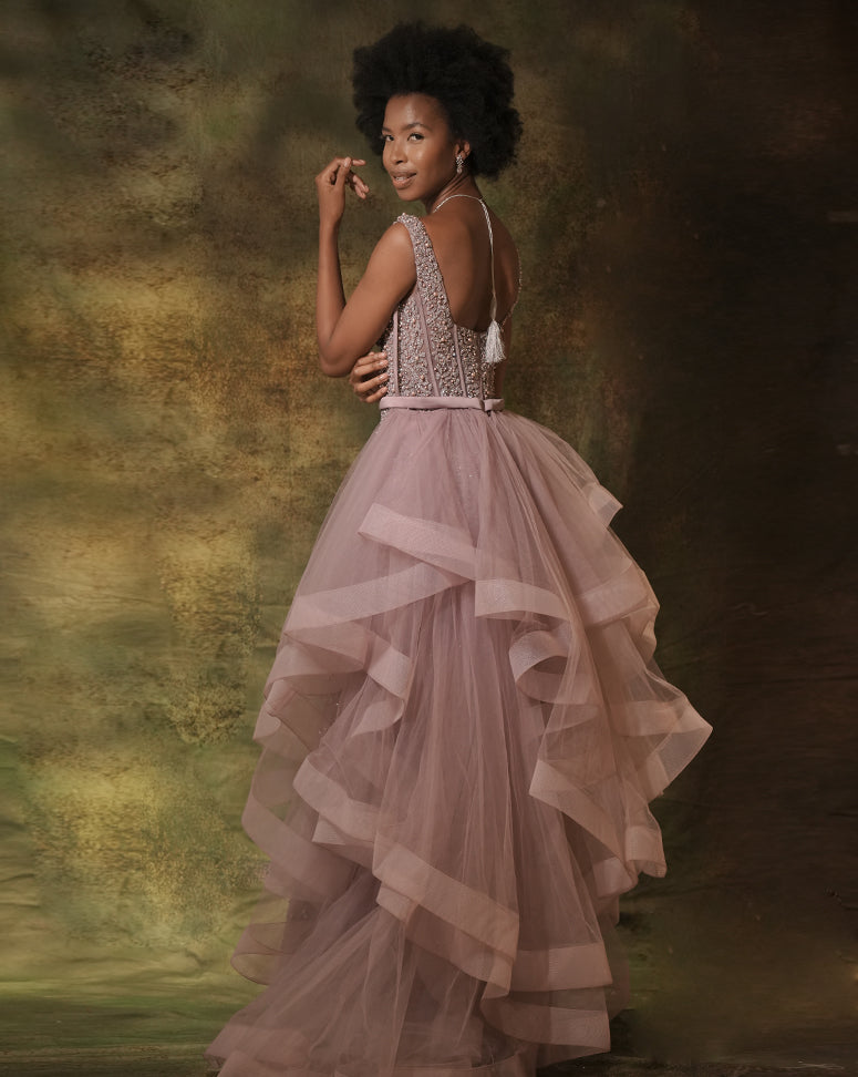 The Lilac Corset Gown