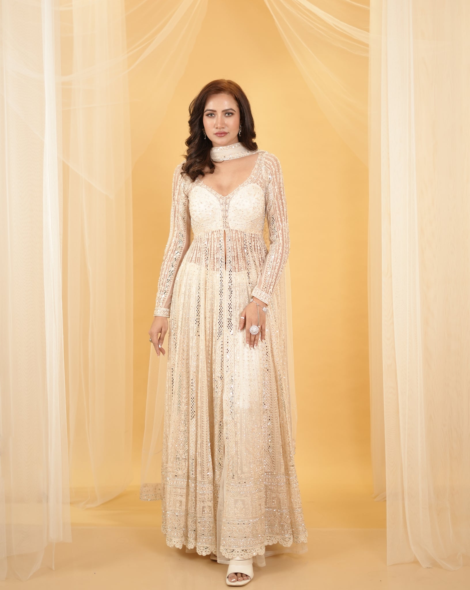 The Ivory Mirror Anarkali Archana Kochhar India The Ivory Mirror Anarkali Archana Kochhar India