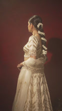 Load and play video in Gallery viewer, Ivory Gotta Patti Lehenga
