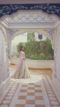 Load and play video in Gallery viewer, Ainna Mint Mirror Lehenga Set
