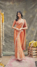 Load and play video in Gallery viewer, Rangmanch Rust Draped Saree
