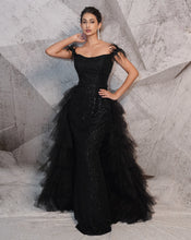 Load image into Gallery viewer, The Beaded Black Gown
