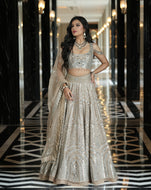 Ainna Ecru Mirror Lehenga Set