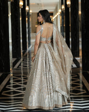 Load image into Gallery viewer, Ainna Ecru Mirror Lehenga Set
