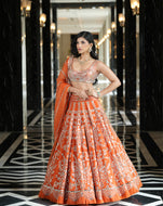 Ainna Rust Mirror Lehenga