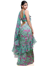 Load image into Gallery viewer, The Green Paisley Sari
