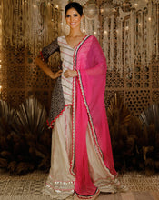 Load image into Gallery viewer, The B&amp;W Asymmetrical Kurta Set
