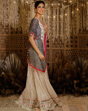 Load image into Gallery viewer, The B&amp;W Asymmetrical Kurta Set
