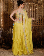 Load image into Gallery viewer, The Yellow frill Lehenga
