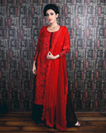 The Red Floral Suit