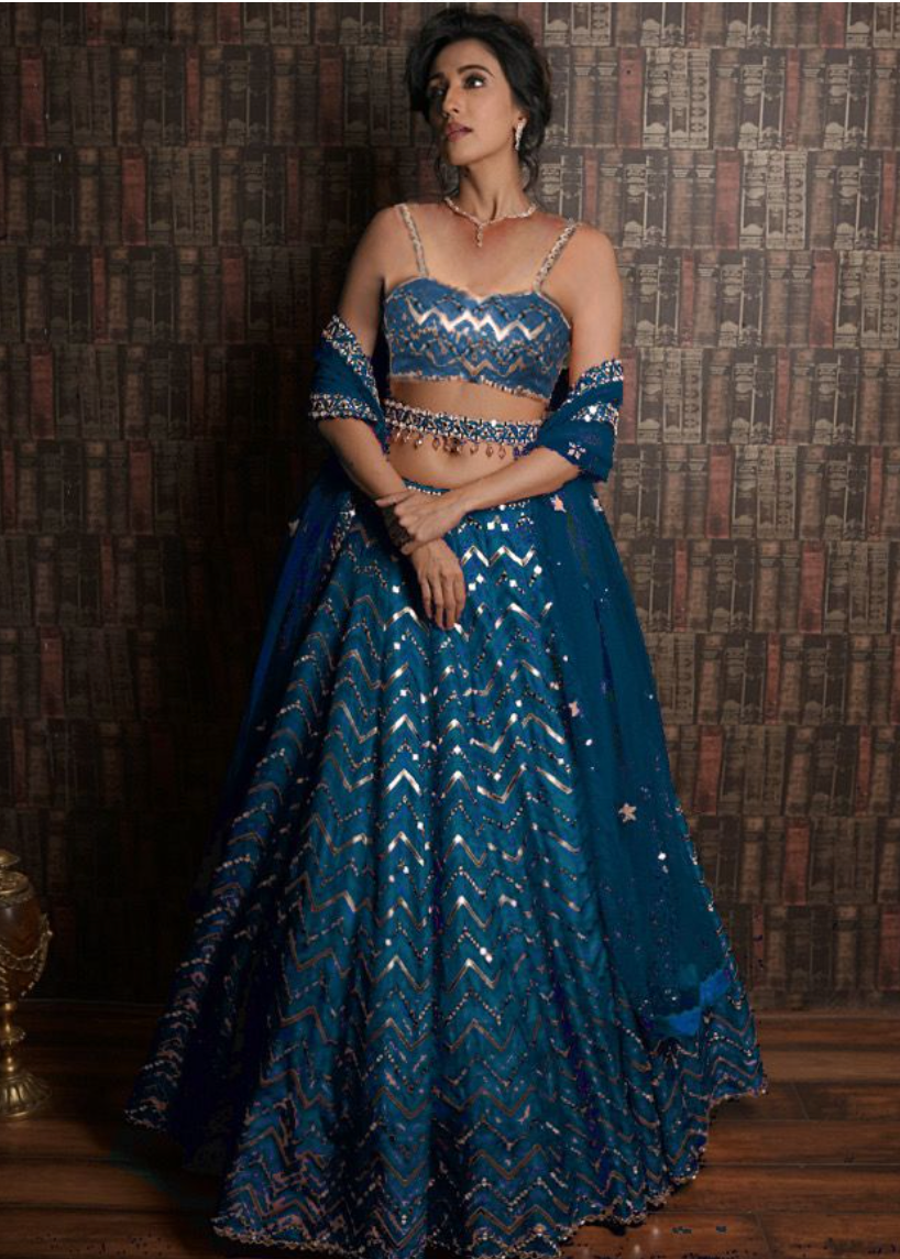 Customised Chevron Lehenga
