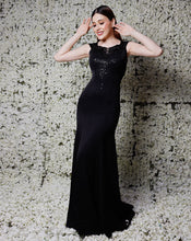 Load image into Gallery viewer, The Black Shimmer Gown
