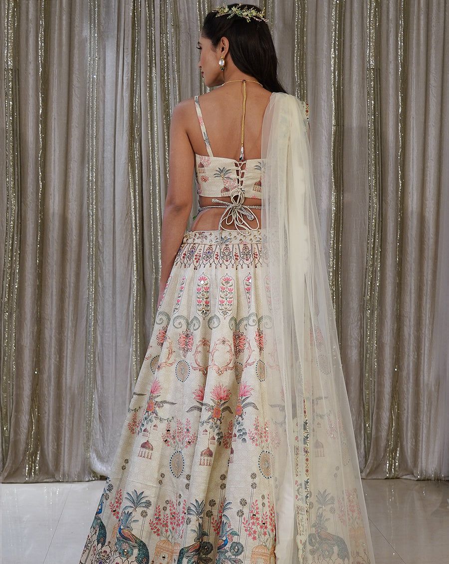 The Mint Peacock Lehenga