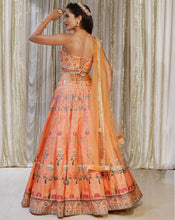 Load image into Gallery viewer, The Coral Peacock Lehenga
