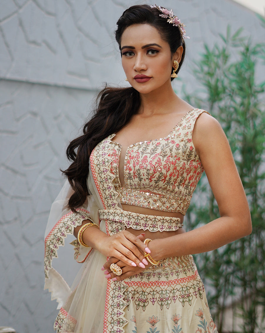 The Floral Mughal Lehenga