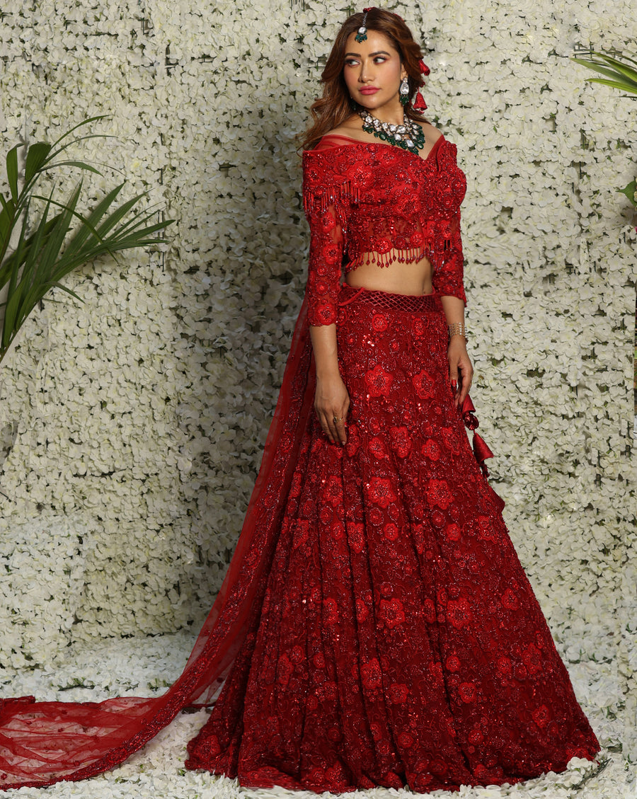 The Floral Bridal Lehenga