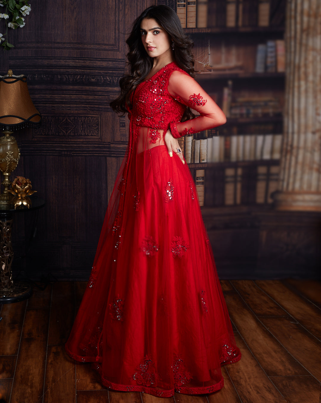 The Red Jacket Lehenga – Archana Kochhar India