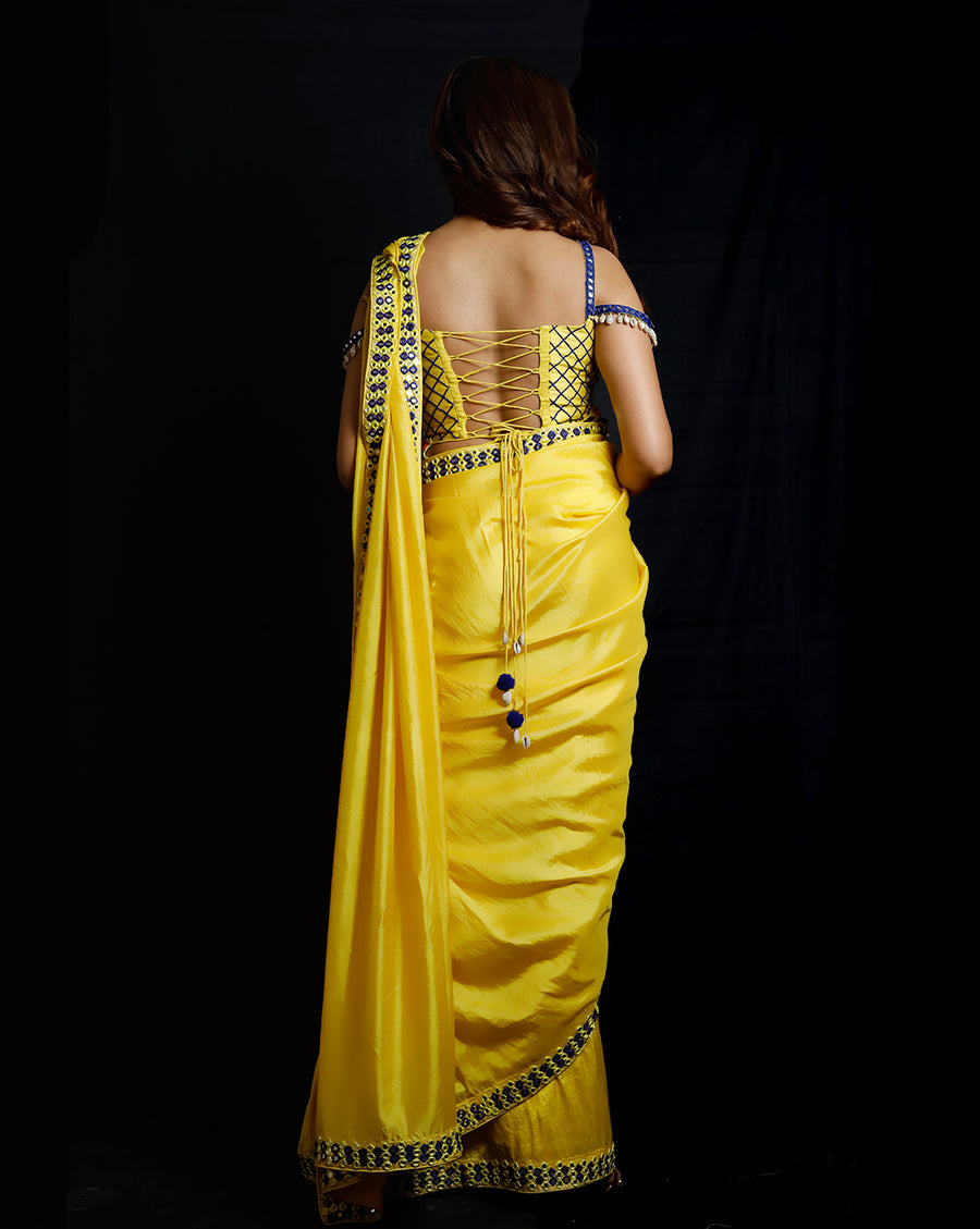 The Phoolon ki Haldi Sari