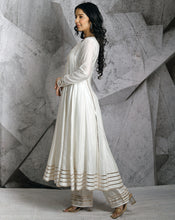 Load image into Gallery viewer, The Gota Ivory Anarkali
