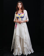 The Synchronized Scintillation Ruffle Palazzo Set