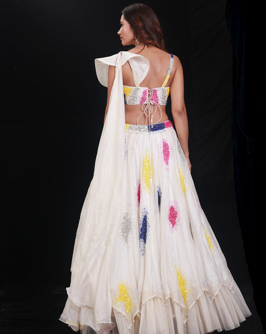 The Synchronized Scintillation Lehenga