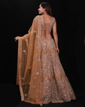 Load image into Gallery viewer, The Gold Floral Lehenga
