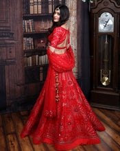 Load image into Gallery viewer, The Red Mirror Lehenga
