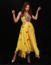Load image into Gallery viewer, The Phoolon ki Haldi Handkerchief Skirt Set

