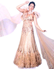Load image into Gallery viewer, The Feather Golden Gown
