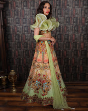 Load image into Gallery viewer, The Floral Green Lehenga
