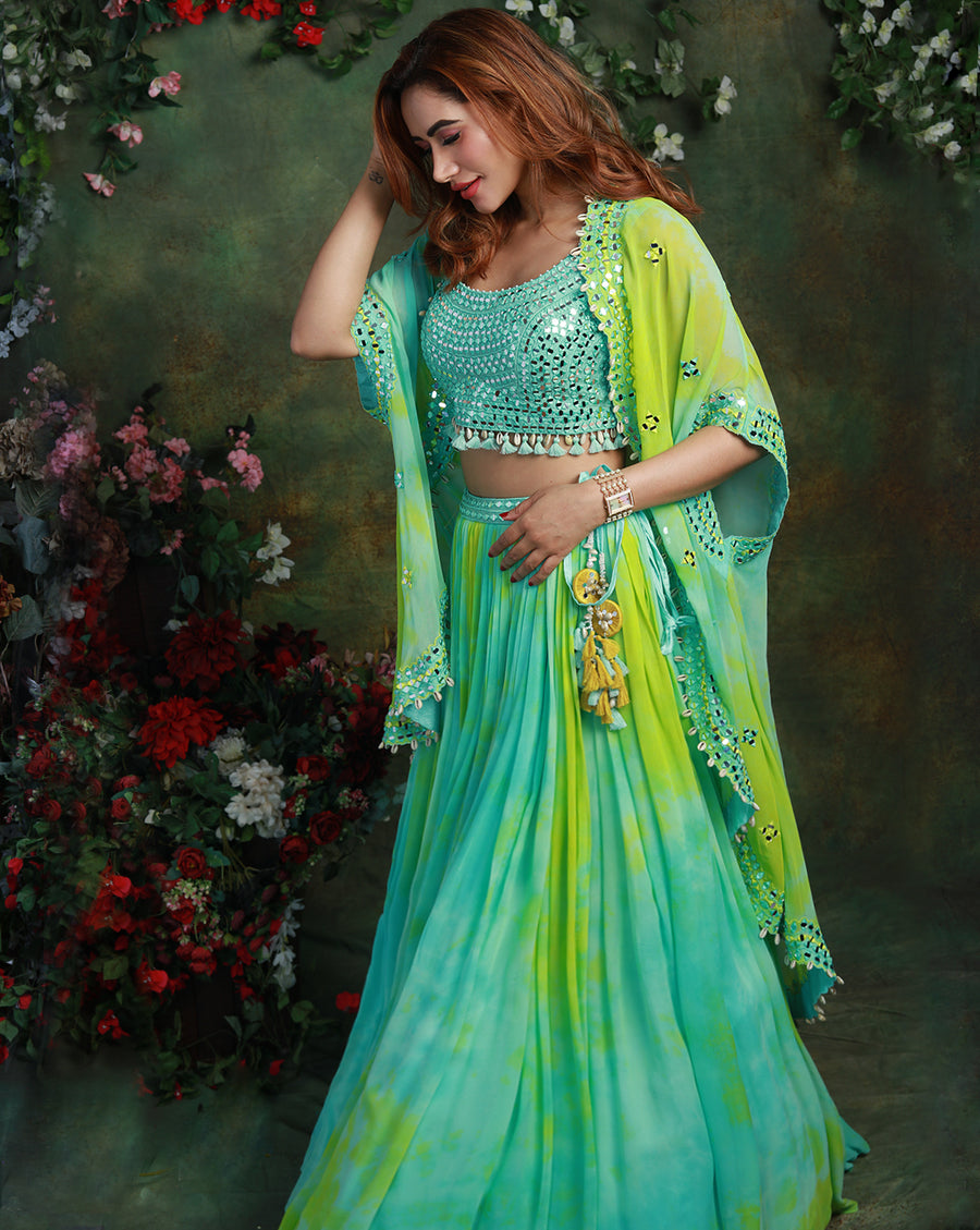 The Tropical Lehenga Jacket