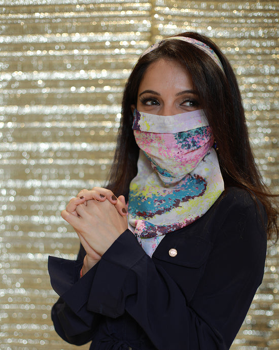 The Printed Scarf-Mask - Archana Kochhar India