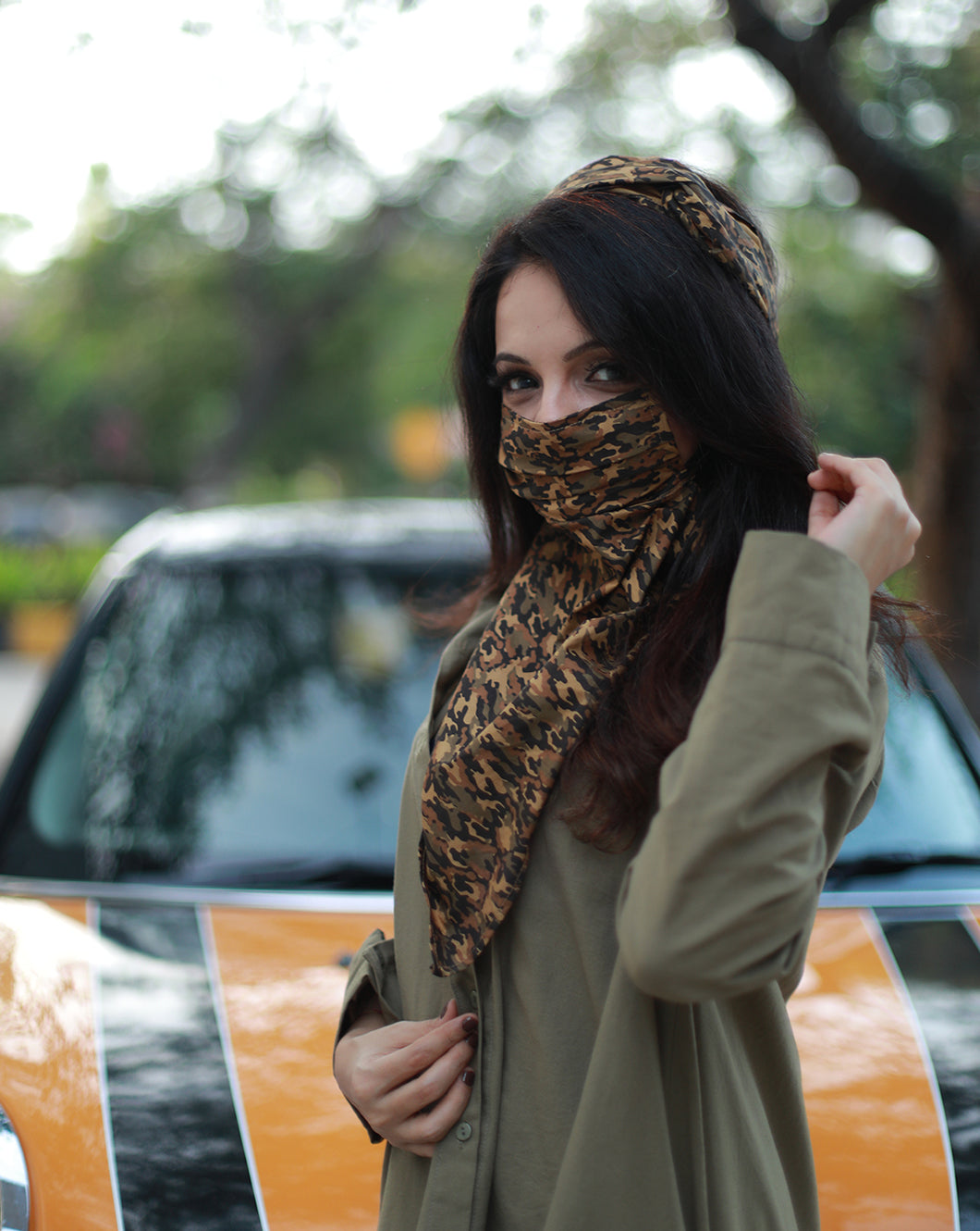 The Camouflage Scarf-mask - Archana Kochhar India