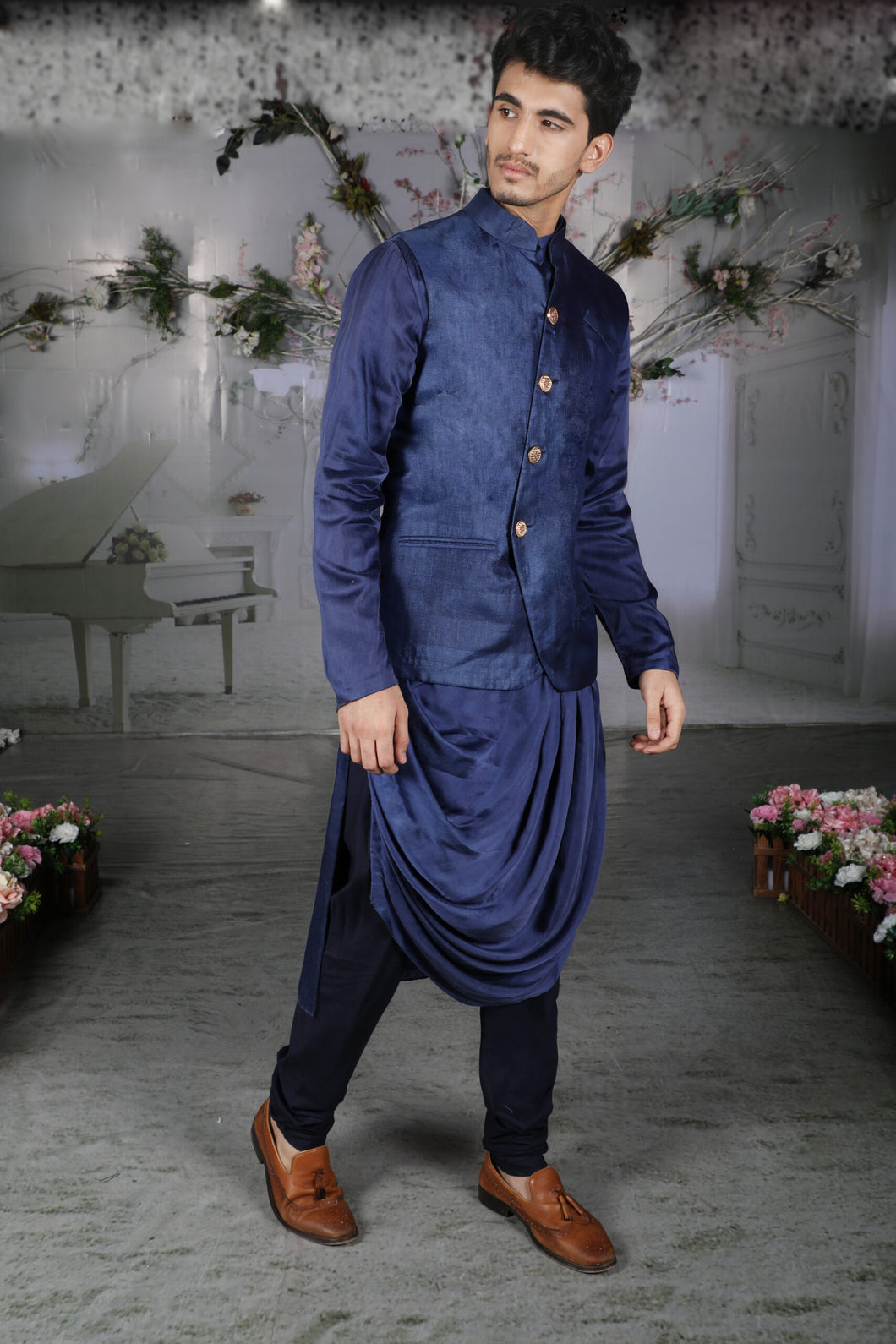 Cowl style kurta pajama cheap