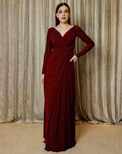 Load image into Gallery viewer, The Maroon Sleeves Gown
