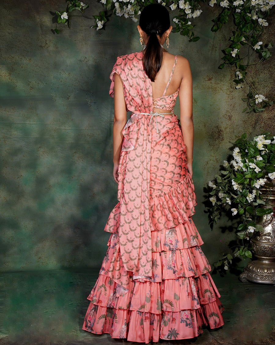 The Paradise Ruffle Sari