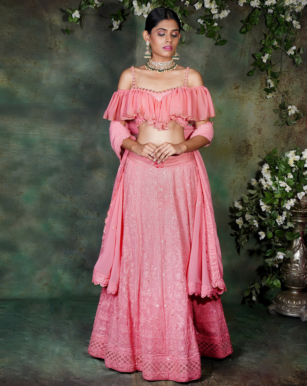 The Pink Lucknowi Lehenga