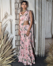 Load image into Gallery viewer, The Pink Paradise Plazzo-Sari
