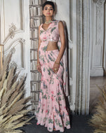 The Pink Paradise Palazzo-Sari