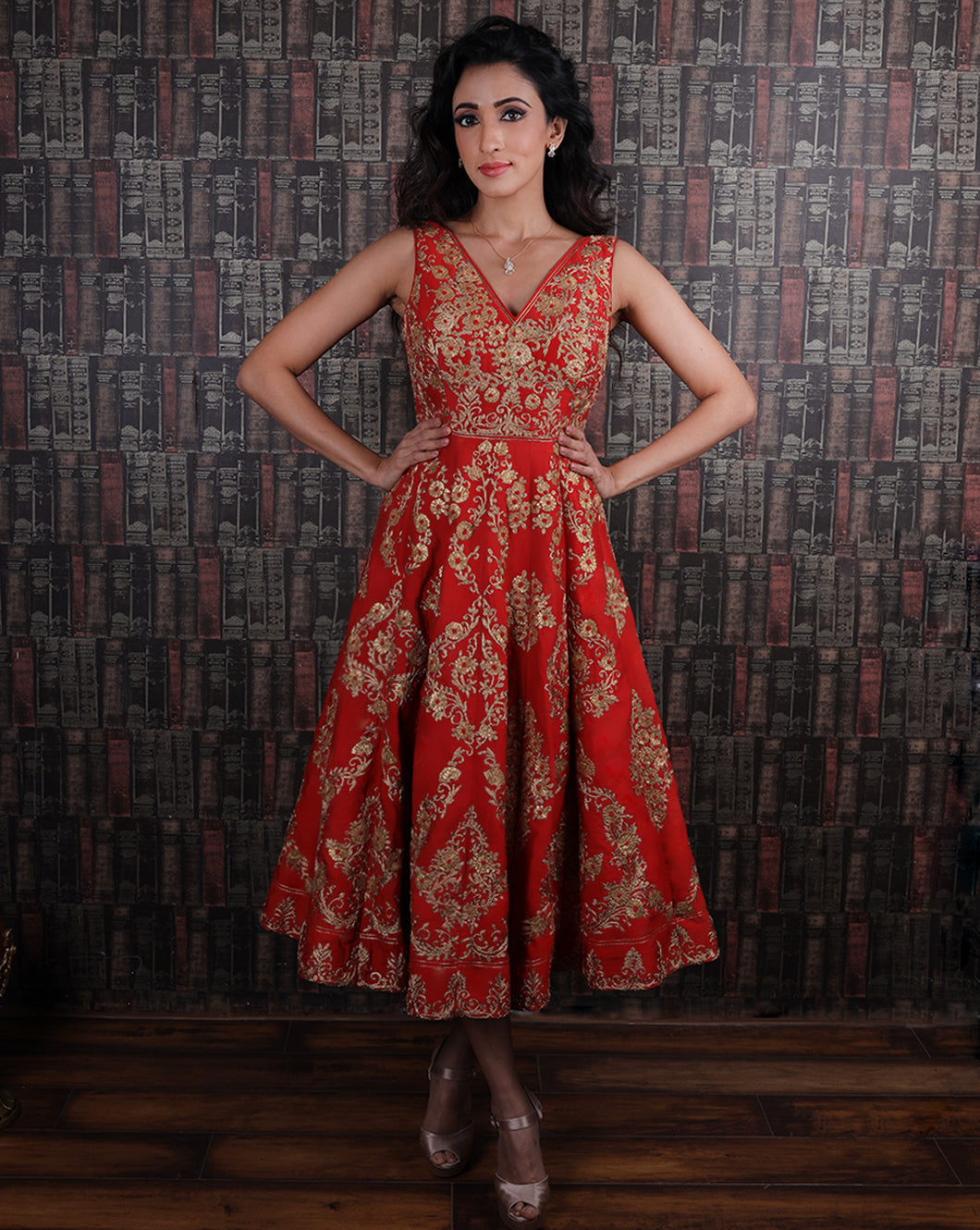 The Red Embroidered Dress