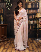 Load image into Gallery viewer, Pink Shimmer Sari
