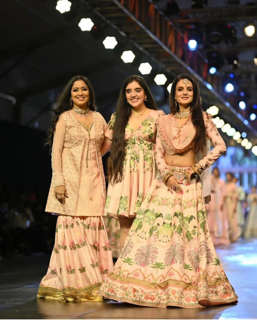 The Pink Sharara Set