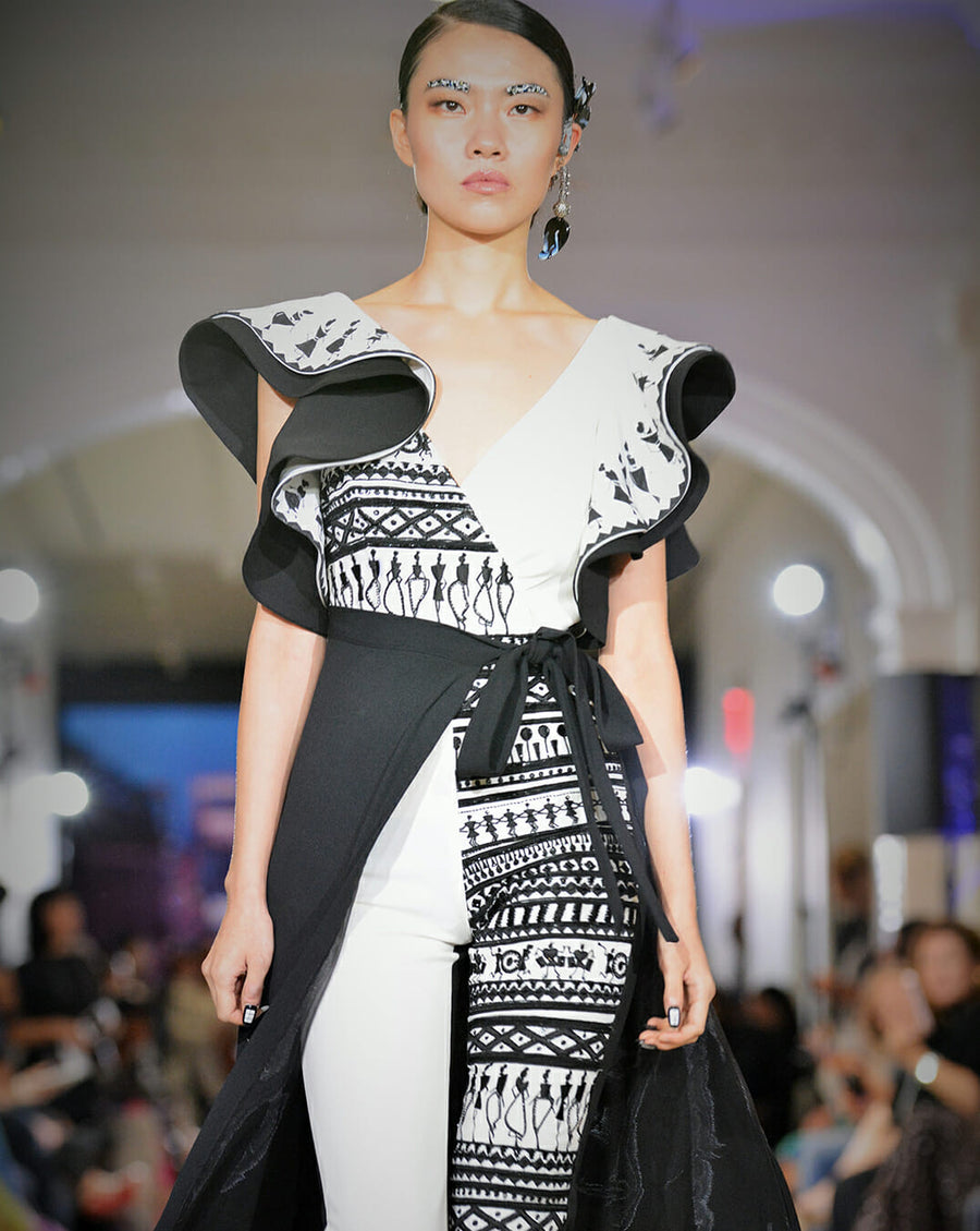Vikramgad Half&Half Jumpsuit - Archana Kochhar India