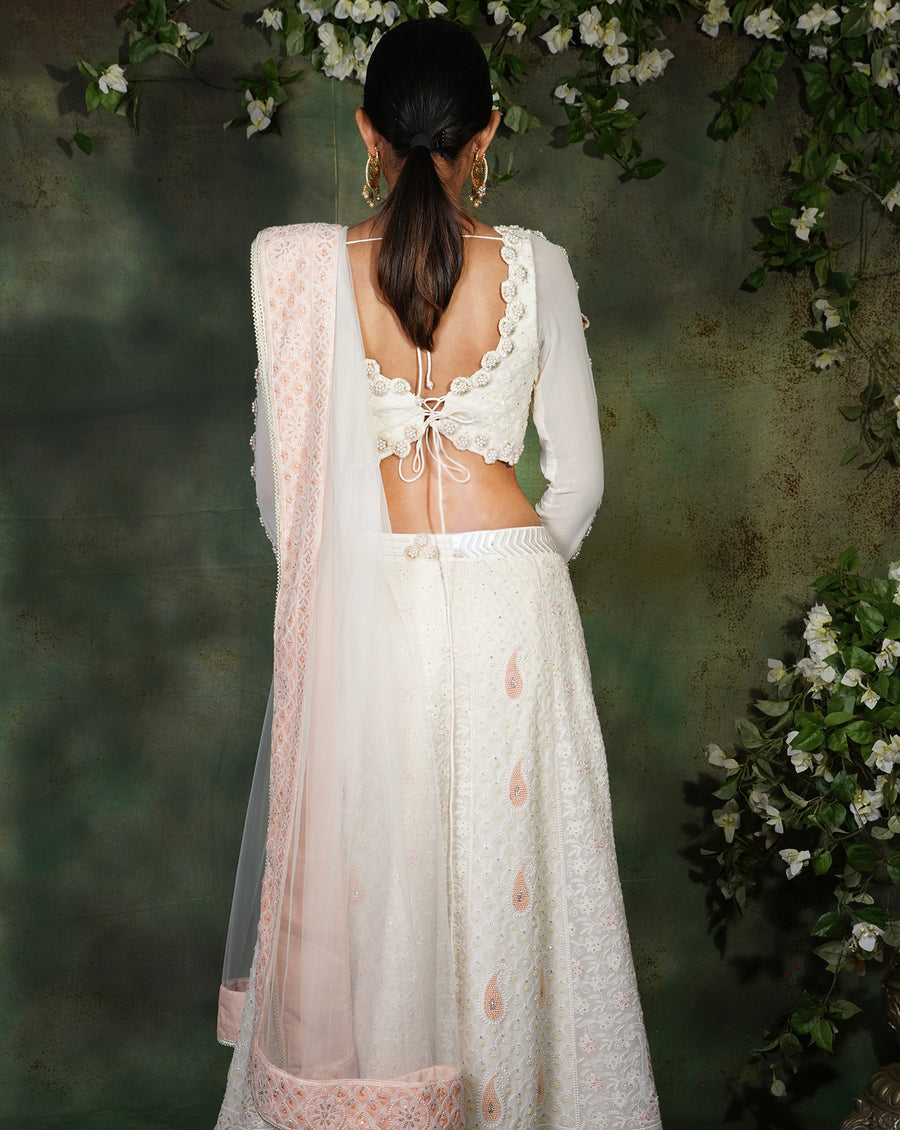 The Pearl Ivory Lehenga