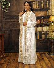 Load image into Gallery viewer, White Jacket Anarkali Set
