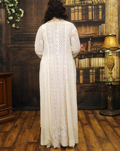 Load image into Gallery viewer, White Jacket Anarkali Set
